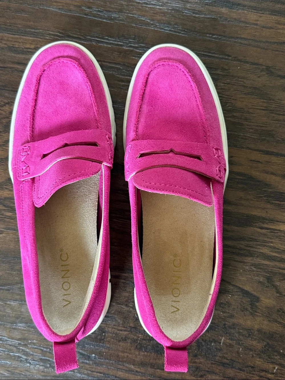 Vionic Magenta Pink 🩷 Suede Penny Loafers - Picture 5 of 13